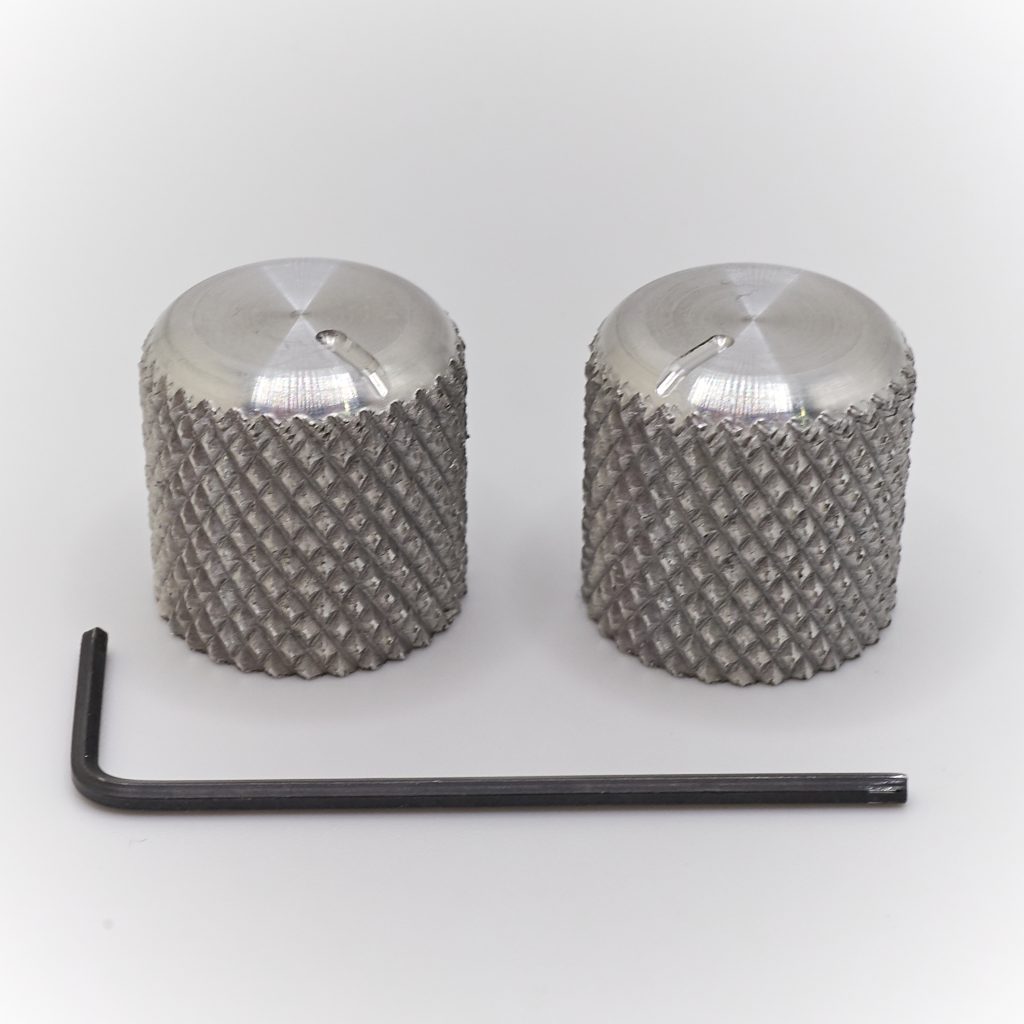 Aluminum Diamond Knurl 3/4" Slotted Flat Top