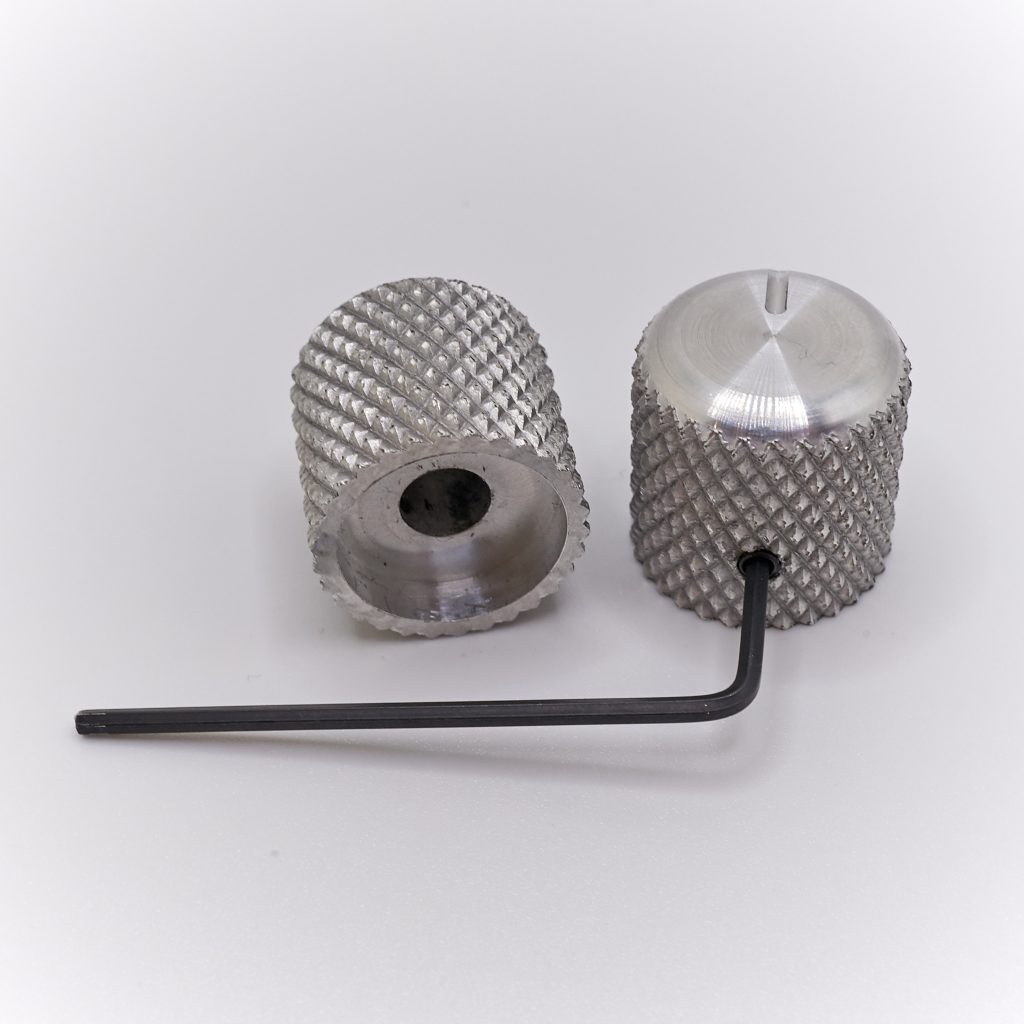 Aluminum Diamond Knurl 3/4" Slotted Flat Top